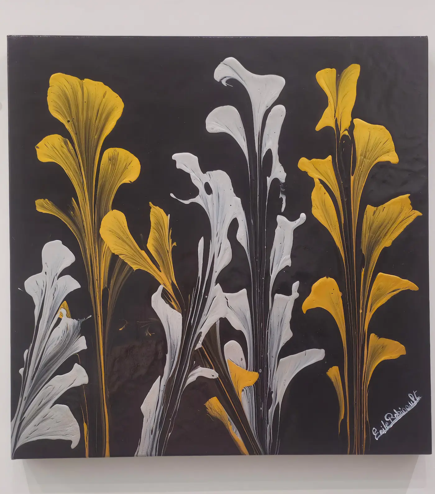 Éclosion nocturne — vue mur