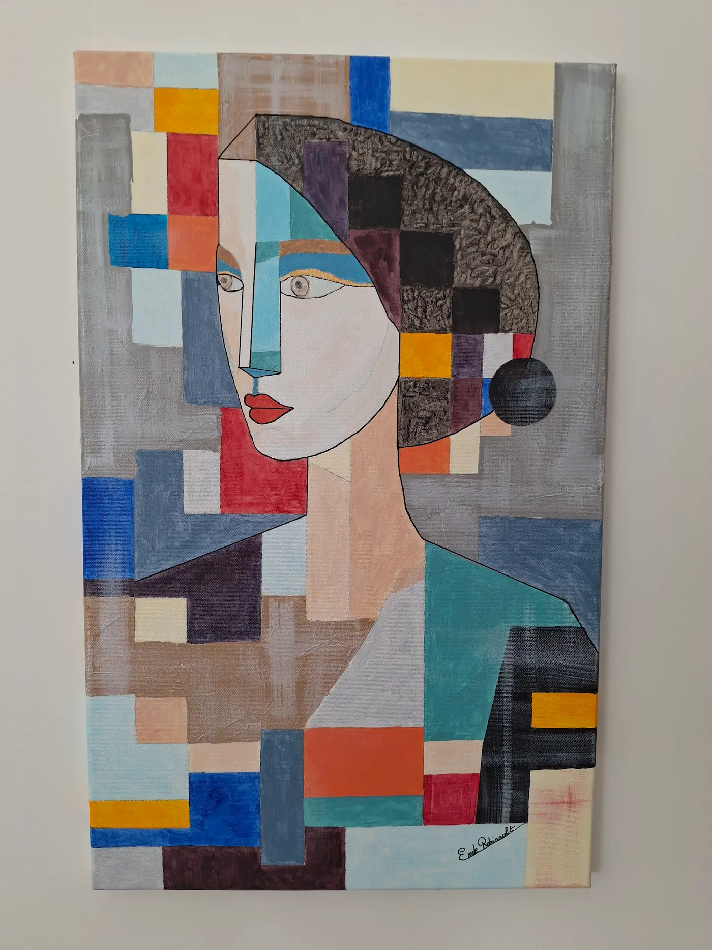 La femme aux couleurs brisées — vue mur